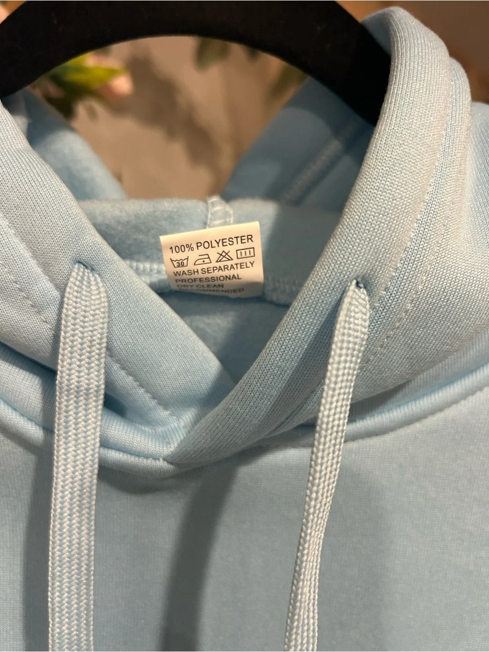 Light Blue PINK Graphic Hoodie & Jogger Sweat Set XL